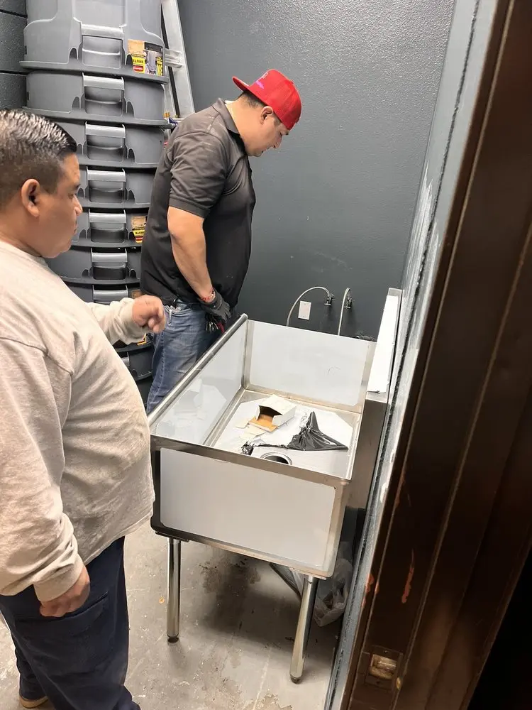 Commercial plumbing and sink installation in Fairbanks